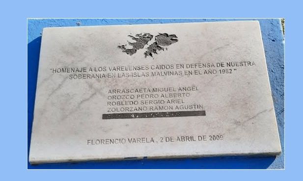 F. Varela – Vandalizaron una placa de Héroes de Malvinas. Repudio del intendente Watson